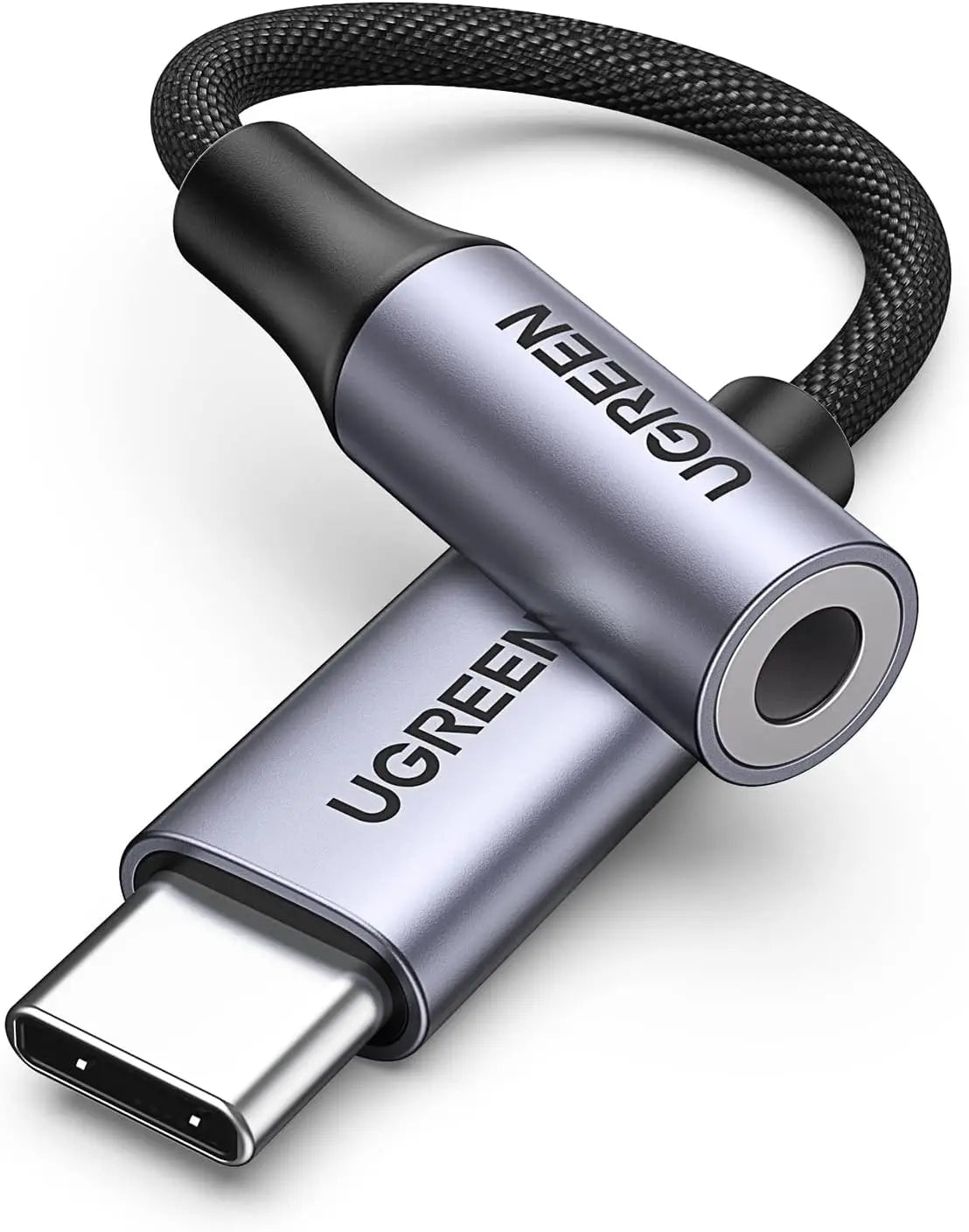 UGREEN USB to 3.5mm Audio Jack A Sound Card Adapter Support Mic TRRS Headphone DAC Chip Aux Nylon Braided Cable