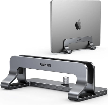 UGREEN Vertical Laptop Stand Holder for Desk Adjustable Aluminum Dock Compatible with MacBook Surface Book Chromebook