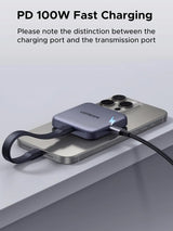 UGRREN Magnetic SD 4.0 Card Reader 312MB/S Read Rate USB C External Memory with 100W PD for SD/SDXC/SDHC/Micro