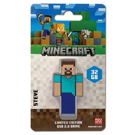 Verbatim 32GB Minecraft Collectors Edition USB Flash Drive (STEVE) (ALEX) (ZOMBIE)