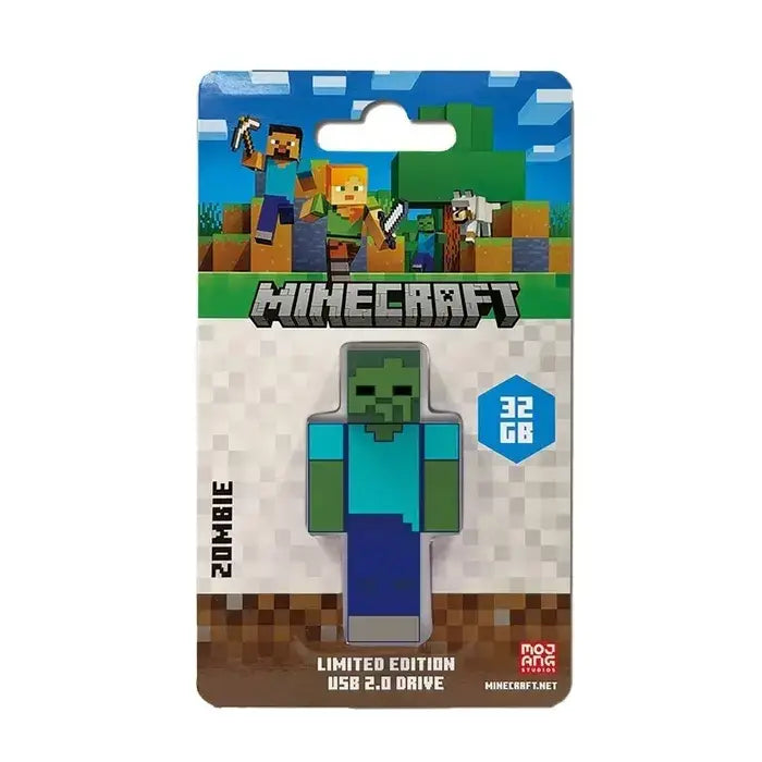 Verbatim 32GB Minecraft Collectors Edition USB Flash Drive (STEVE) (ALEX) (ZOMBIE)
