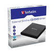 Verbatim External Slimline DVD / CD Writer Burner Reader Player Ultra Portable for Notebooks Nero Software USB Powered