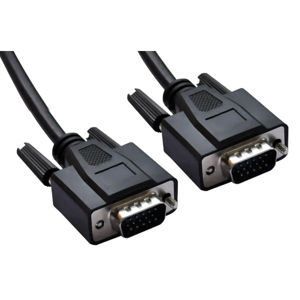 VGA Monitor Cable 2m 15pin Male to with Filter for Projector Computer UL Approved