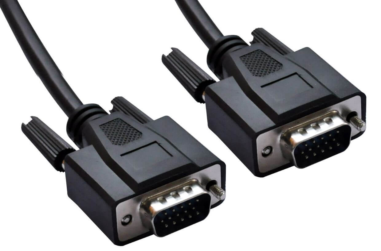 VGA Monitor Cable 2m 15pin Male to Male with Filter for Projector Laptop Computer Monitor UL Approvedconsumables