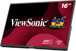ViewSonic VA1650 15.6’’ Portable Monitor 1080P Lightweight USB-C HDMI Tilt Ergonomics Second Computer Gaming Display