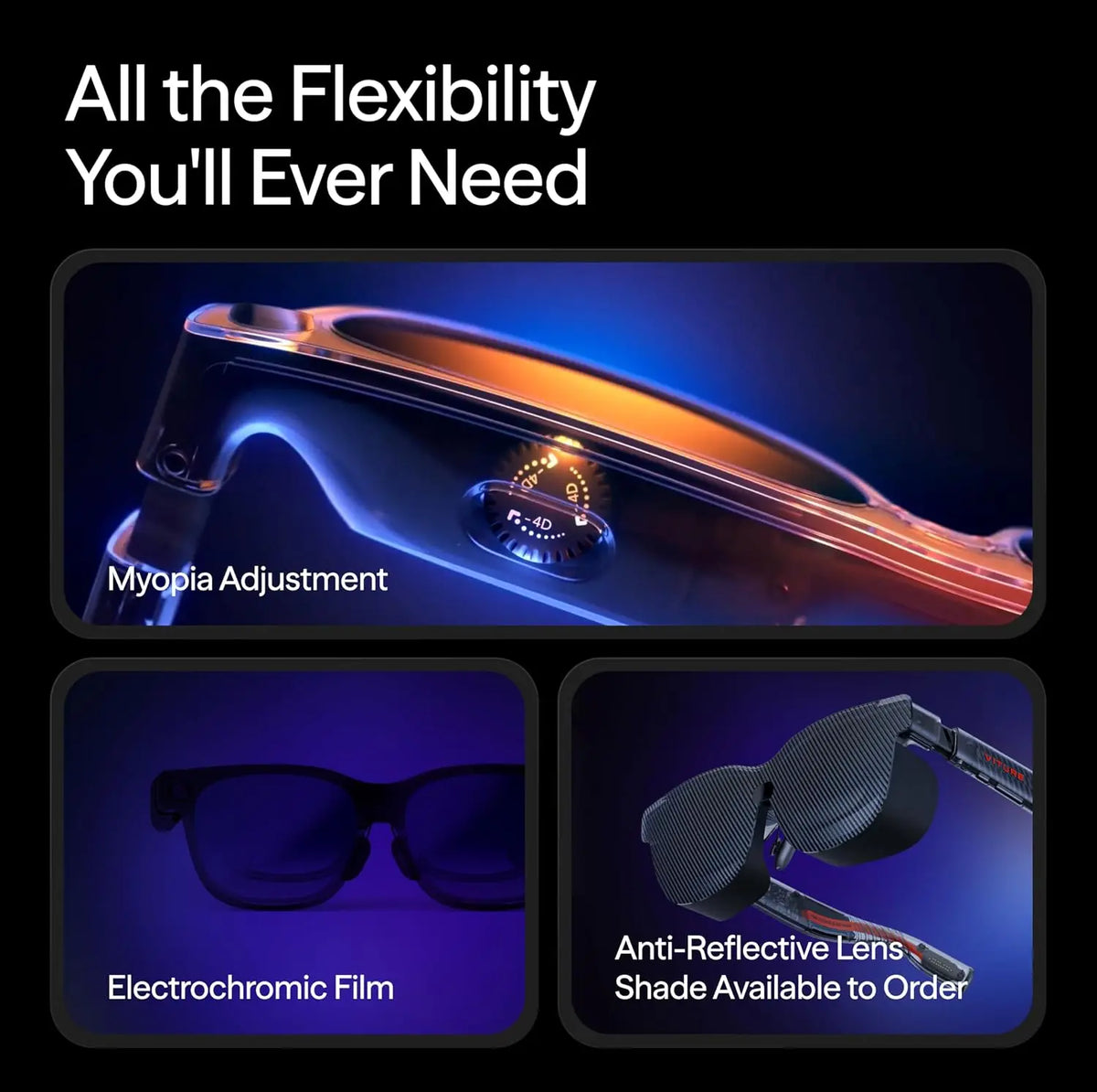 VITURE Luma Pro XR/AR Glasses 152’’ 1200p 1000 Nits Sharp Screen 52° FOV