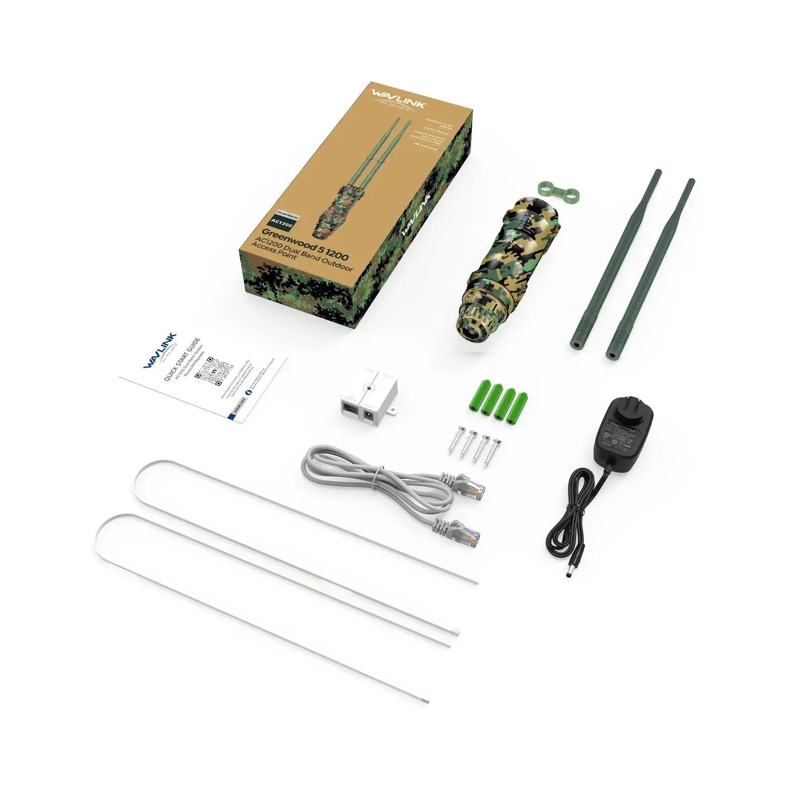 WAVLINK 1200Mbps Outdoor WiFi Extender Yard Router Repeater Long Range with POE