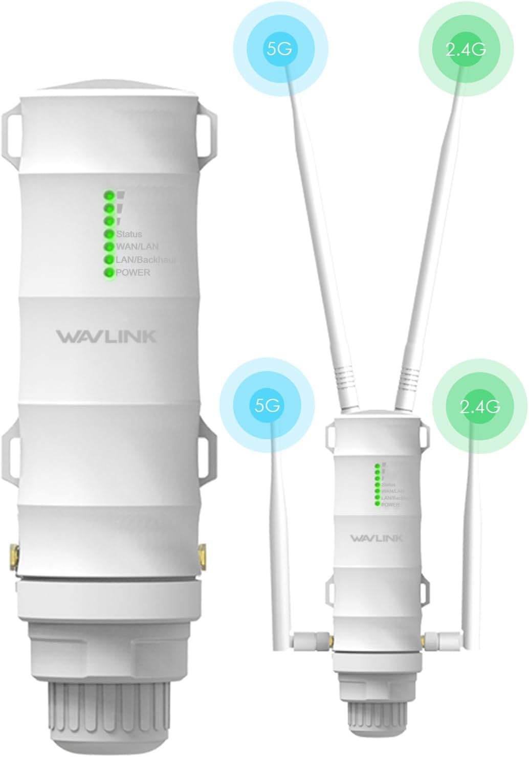 WAVLINK Aerial HD4 AC1200 Dual Band 2.4 + 5G 1200Mbps Wi-Fi AP/WiFi Extender/Router,High Long Range Outdoor Wireless