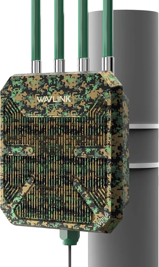 WAVLINK AX3000 WiFi6 Outdoor Access Point/Mesh Extender,Dual Band Long Range WiFi Mesh Router with PoE/4x8dBi High-gain