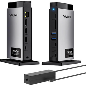 WAVLINK Laptop Docking Station 3 Monitors(Max Resolution: Single 8K or Triple 4K) 11-in-1 USB C with 125W PD3.1