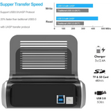WAVLINK USB 3.0 to SATA Dual Bay Hard Drive Docking Station with Offline Clone Function for 2.5’’/3.5’’ HDD SSD Support