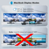 WAVLINK USB C Docking Station 3 Monitors 13 in 1 Hub with 10Gbps M.2 PCIe/SATA SSD Enclosure Expands MacBook/Mac mini