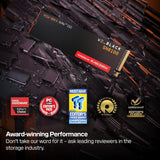 WD_Black 1TB SN8100 NVMe SSD Internal Solid State Drive - Gen 5 PCIe 5.0x4 M.2 2280 Seq. Read Speeds Up to 14,900 MB/s