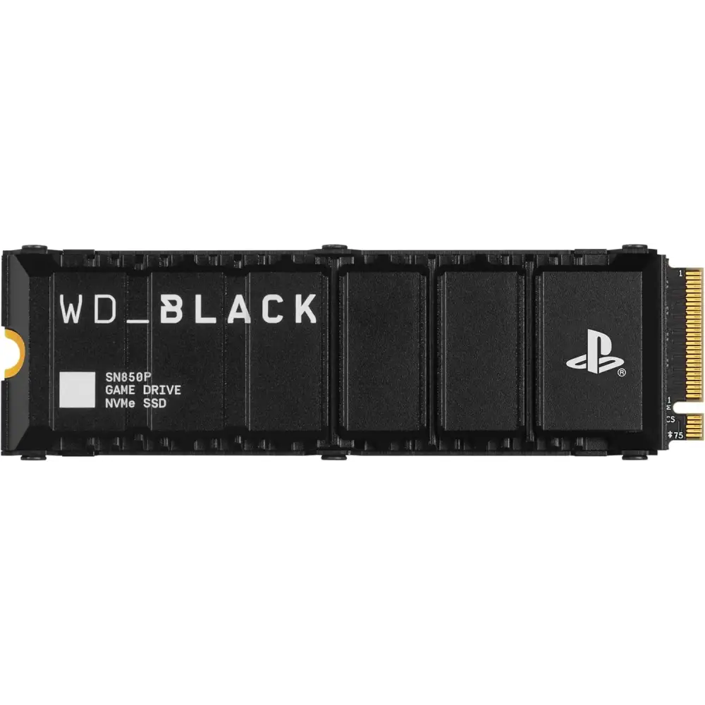 WD_BLACK 2TB SN850P NVMe M.2 SSD Officially Licensed Storage Expansion for PS5 Consoles up to 7,300MB/s with heatsink