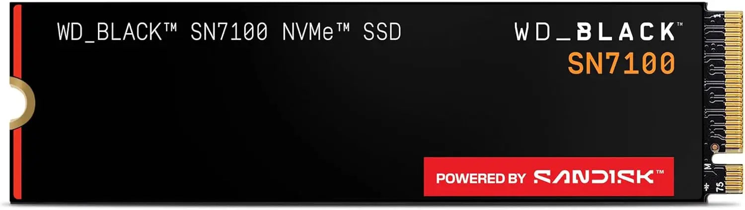 WD_Black SN7100 NVMe SSD 2TB (High-Performance Gaming Memory Up to 7,250 MB/s Read Speed PCIe Gen4 Energy Efficiency)