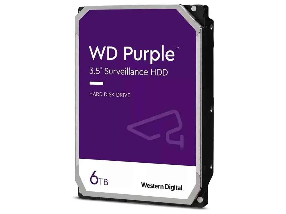 WD Purple 6TB 5400RPM WD64PURZ 256MB Cache 3.5’’ Surveillance Hard Drive