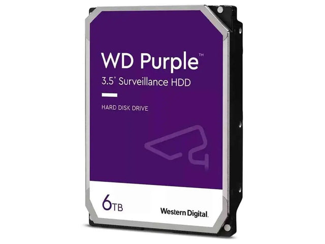 WD Purple 6TB 5400RPM WD64PURZ 256MB Cache 3.5’’ Surveillance Hard Drive