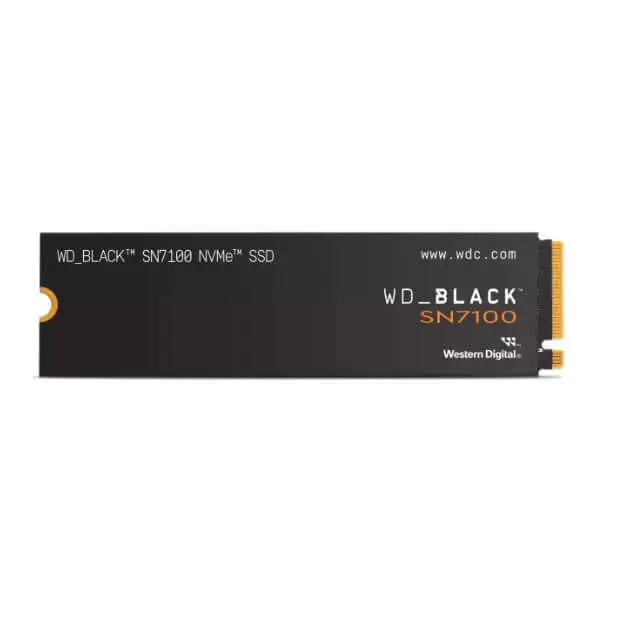 Western Digital WD BLACK SN7100 NVMe - 1TB SSD - 7250MB/s 6900MB/s R/W 1000K/1400K IOPS M.2 2280 PCIe4.0 5yrs