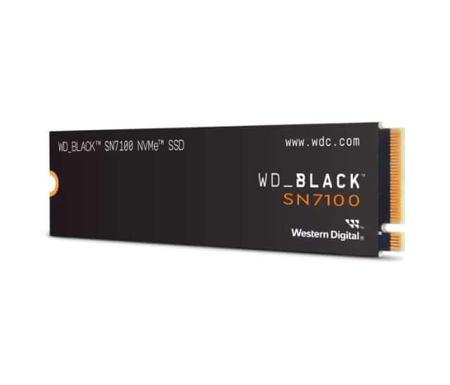 Western Digital WD BLACK SN7100 NVMe - 500GB SSD - 6800MB/s 5800MB/s R/W 760K/1200K IOPS M.2 2280 PCIe4.0 5yrs