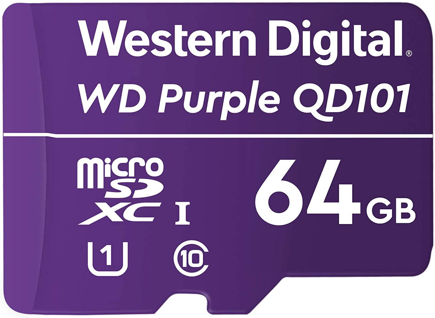Western Digital WD Purple 64GB MicroSDXC Card 24/7 -25°C to 85°C Weather & Humidity Resistant Surveillance IP Camera