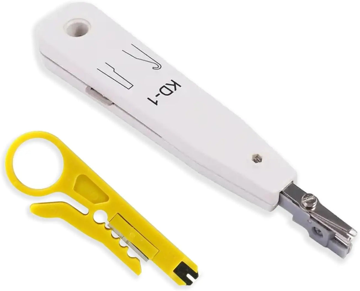 Wire Pliers Punch Down Tool Ethernet KroneTool for RJ45 Socket Cat5/Cat6/Cat7 & Telephone Cable Impact IDC Data