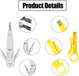 Wire Pliers Punch Down Tool Ethernet KroneTool for RJ45 Socket Cat5/Cat6/Cat7 & Telephone Cable Impact IDC Data
