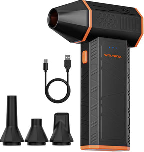 WOLFBOX MF50 Electric Air Duster-110000RPM Super Power Cordless Duster 3-Gear Adjustable Mini Blower with Rechargeable