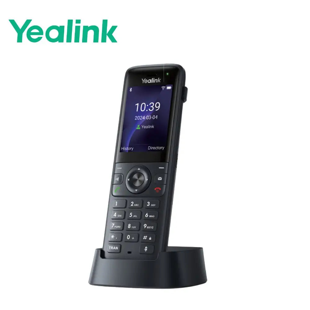Yealink AX83H Handheld Wi-Fi IP Phone 6 Bluetooth HD Audio Smart Noise Cancellation QuickCharge Vibration 3.5mm Headset