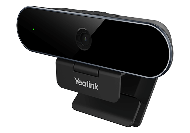 Yealink UVC20 Personal Webcam, 1080p/30FPS, USB Camera for Desktop PC, Built-in Lens Cap, Omni Directional Mic, Zoom, Teams