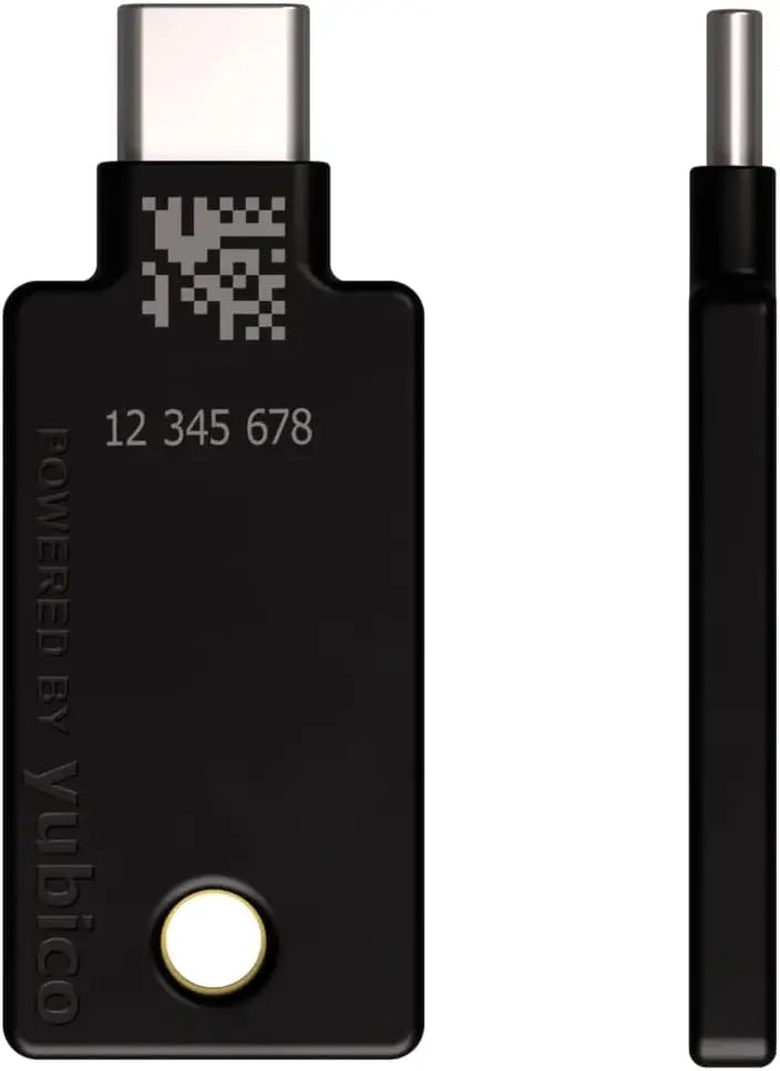 Yubico - YubiKey 5C NFC - Two-Factor authentication (2FA) Security Key Connect via USB-C or FIDO Certified - Protect