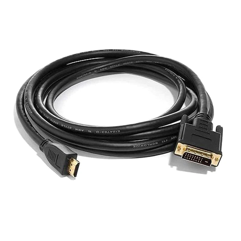 8ware 2m HDMI to DVI-D Adapter Converter Cable 30awg Gold Plated PVC Jacket