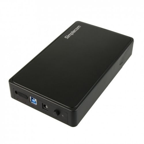 SIMPLECOM SE325-BLACK TOOL FREE 3.5" SATA HDD TO USB 3.0 HARD DRIVE ENCLOSURE