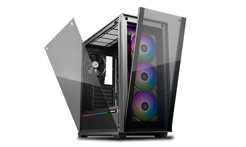 Deepcool Matrexx 70 Add-RGB 3f Full Sized Tempered Glass ARGB Case, 3