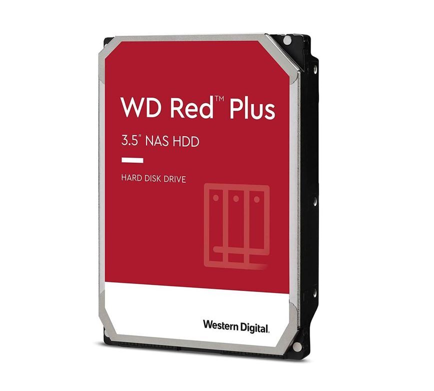 WESTERN DIGITAL WD RED PLUS 12TB 3.5" NAS HDD SATA3 7200RPM 256MB CACHE 24X7 180TBW ~8-BAYS NASWARE 3.0 CMR TECH 3YRS WTY