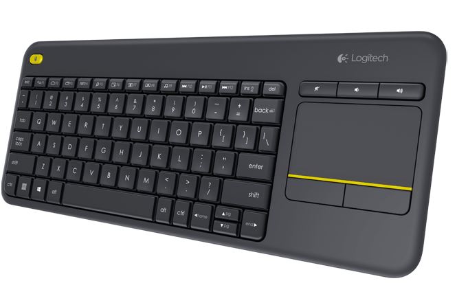 Logitech K400 Plus Wireless Keyboard With Touchpad & Entertainment Media Keys Tiny USB Unifying Receiver for HTPC Connected TVS ~kblt-k830bt