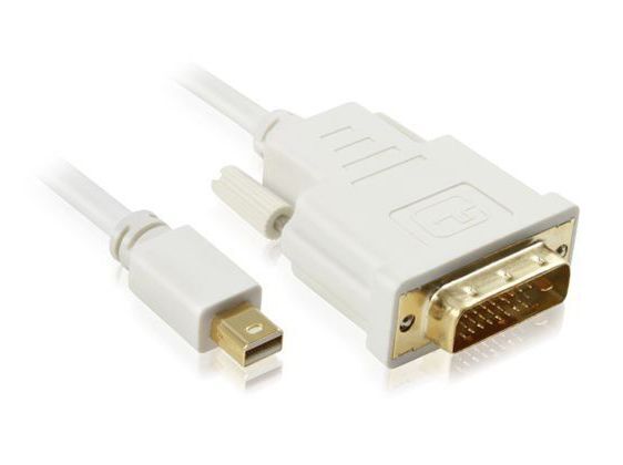 MINI DISPLAY PORT TO DVI-D MALE CABLE 2M