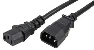 8Ware Power Cable Extension Cord 1m IEC C14 to C13 Male to Female for Monitor to PC or PC/UPS to Device