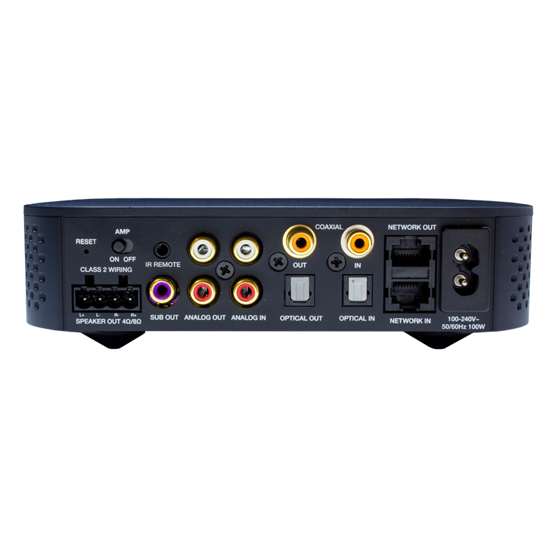 TruAudio VSSL Single Zone Audio Streaming System, 2x50W Output, Supports Chromecast, Spotify, Airplay 2 - Works with Google Assistant, Alexa & Siri